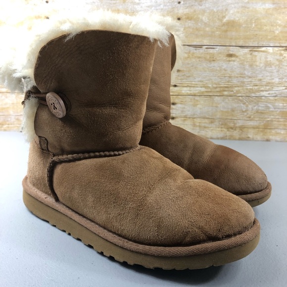 UGG Other - Brown UGG Bailey Button Boots Sz 4